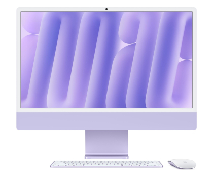 All-in-One Apple iMac 24 M4/16GB/256/MacOS Retina 4,5K Fioletowy 10R GPU Nano
